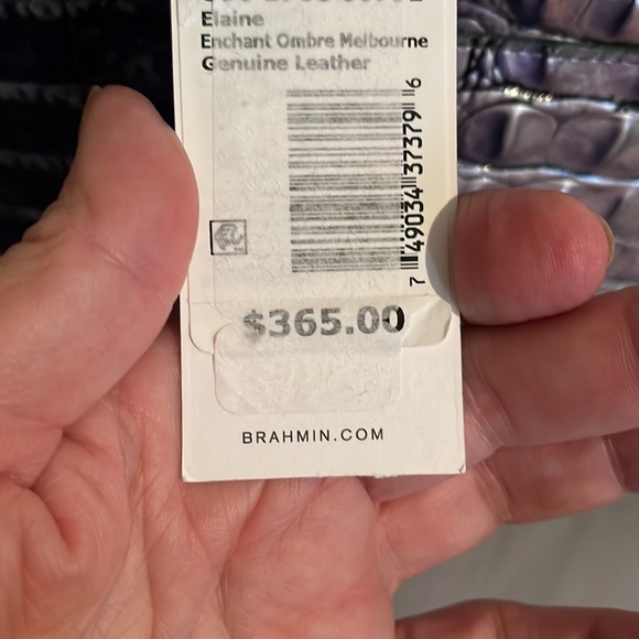 NWT BRAHMIN Ombre Melbourne Collection Elaine Enchant Satchel Bag - Picture 7 of 9